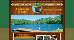 Desktop Screenshot of beaverdamcampground.com